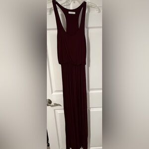 Chic Maroon Maxi Dress